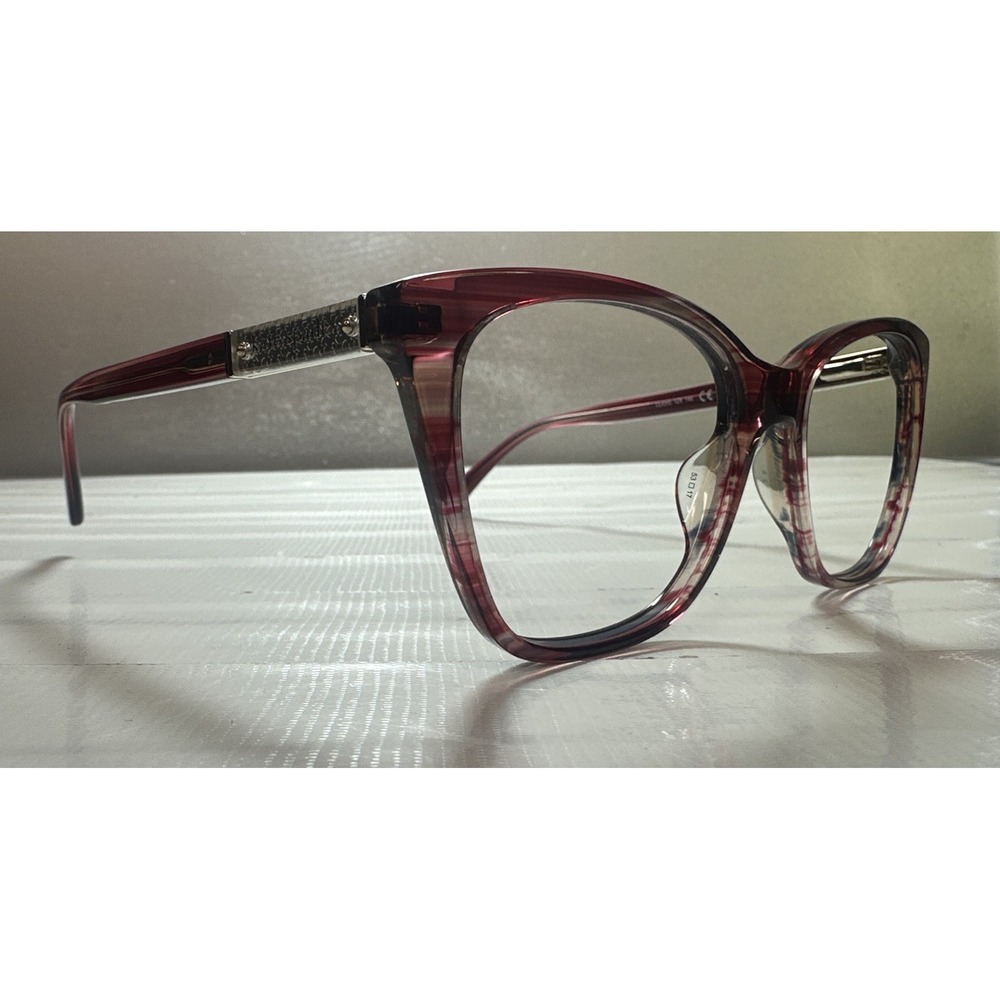 Kate Spade New York CLIO/G 1ZX 53-17-140 Red Wine Stripe Eyeglasses Frame Only